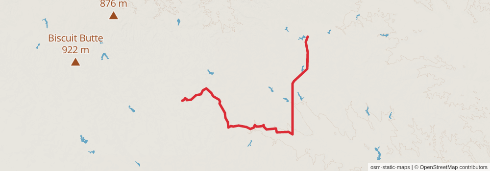 American Perimeter Trail - Rocky Mountains Primary stage 16 Map