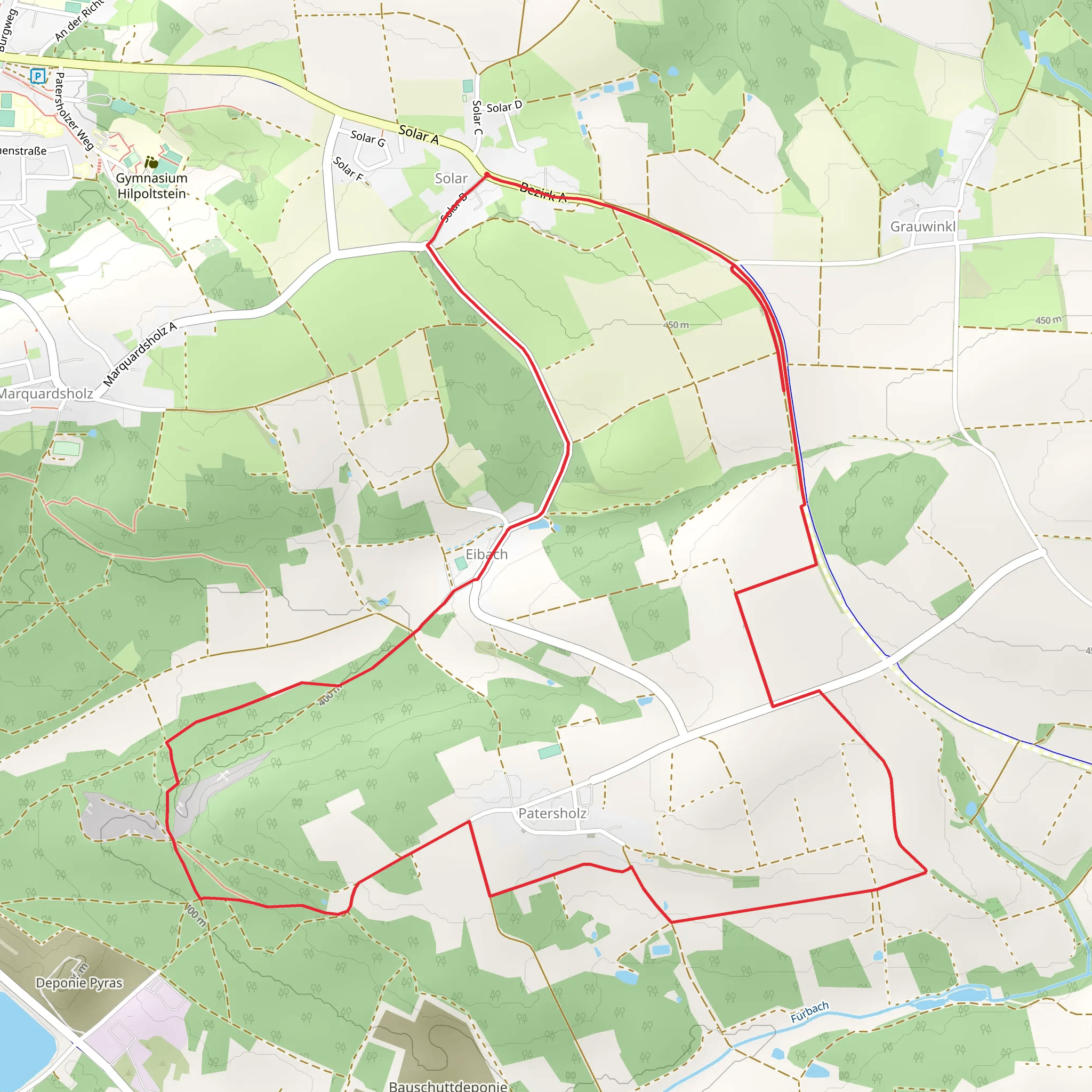 Eibachgrund Loop mobile static map