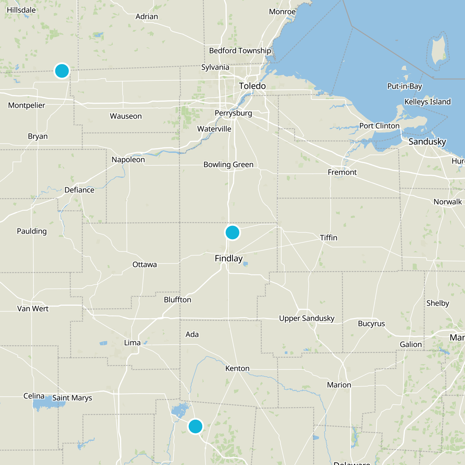 Hancock County Static Map