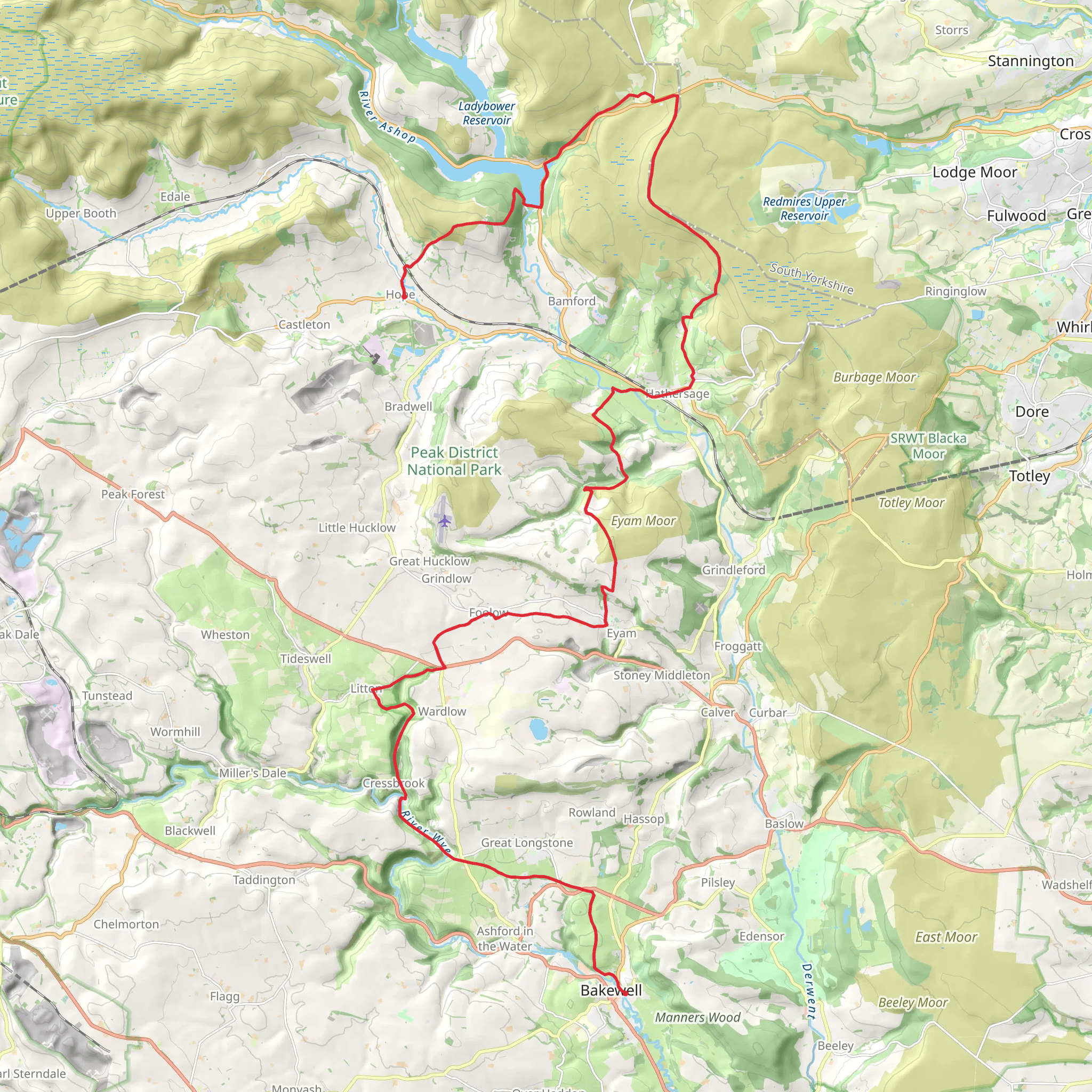 White to Dark Way mobile static map