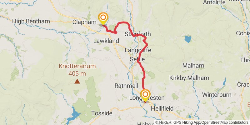 Pennine Bridleway stage 9 Map