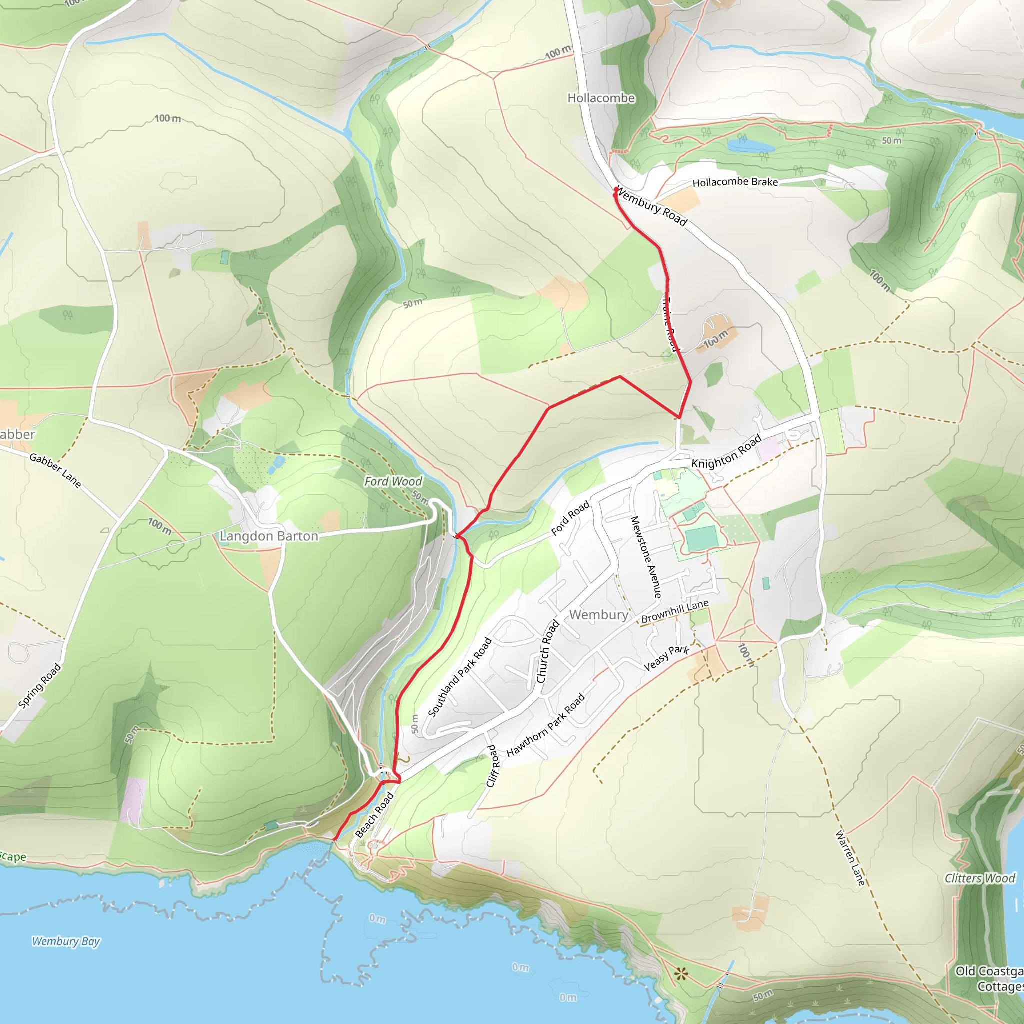 Ivybridge to Laira Bridge via Erme Pymm Trail mobile static map