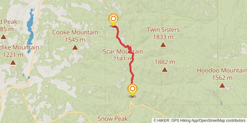 Ultra Pedestrian North Loop stage 230 Map