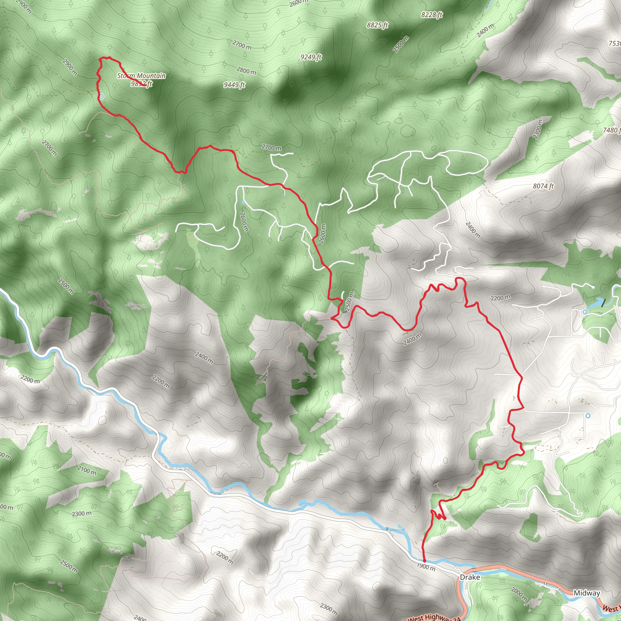 Storm Mountain Drive mobile static map