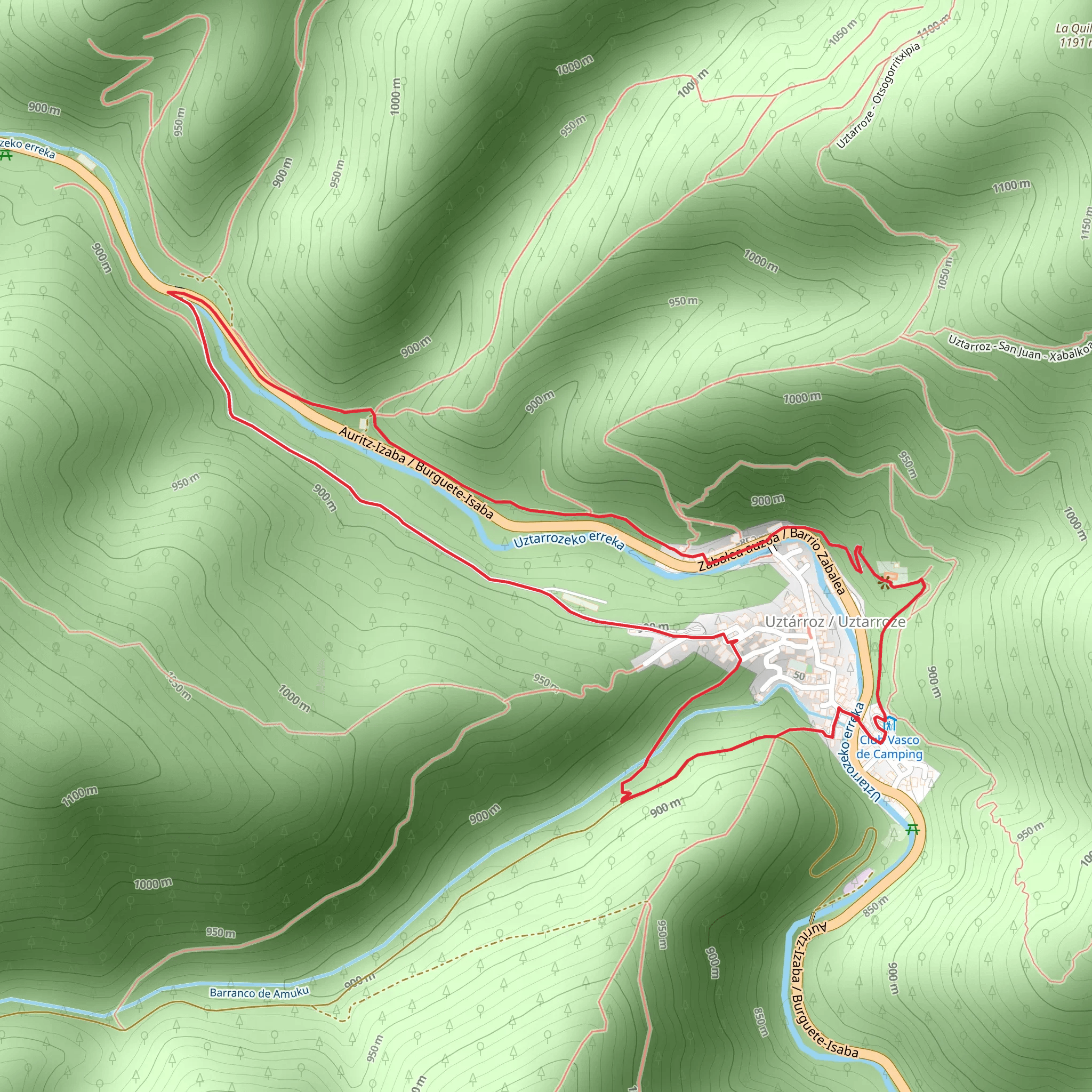 Corners of Uztarroz SL NA 71 mobile static map