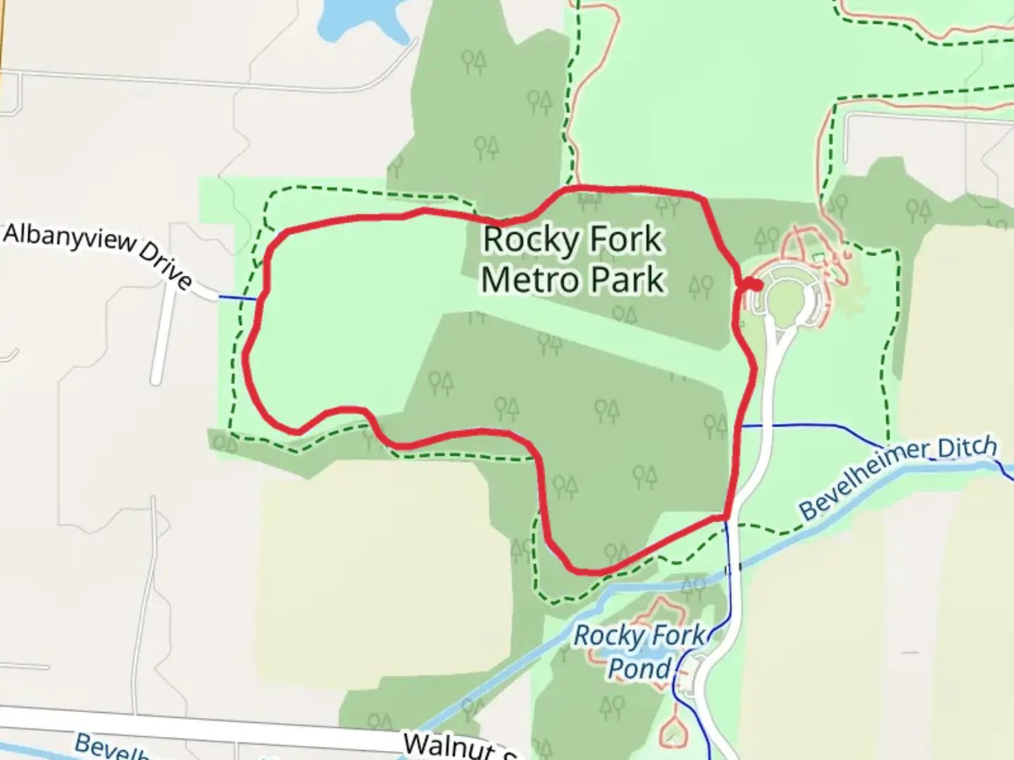 An image depicting the trail Beech Woodland Loop Trail and its surrounding area.