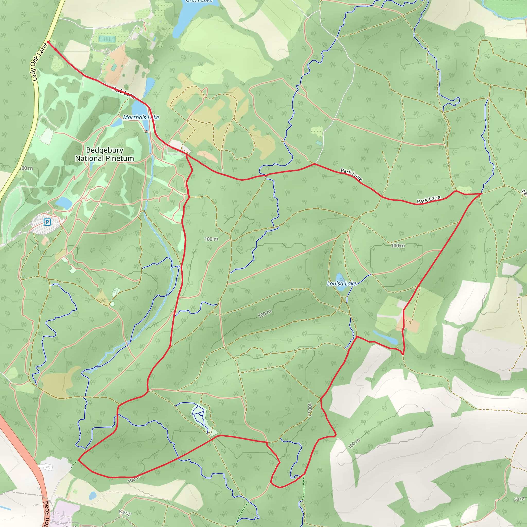 Bedgebury Forest mobile static map