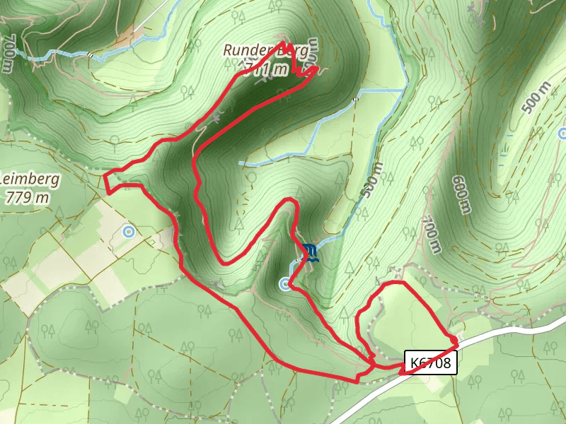 Rutschenfelsen, Runder Berg and Uracher Wasserfall Loop