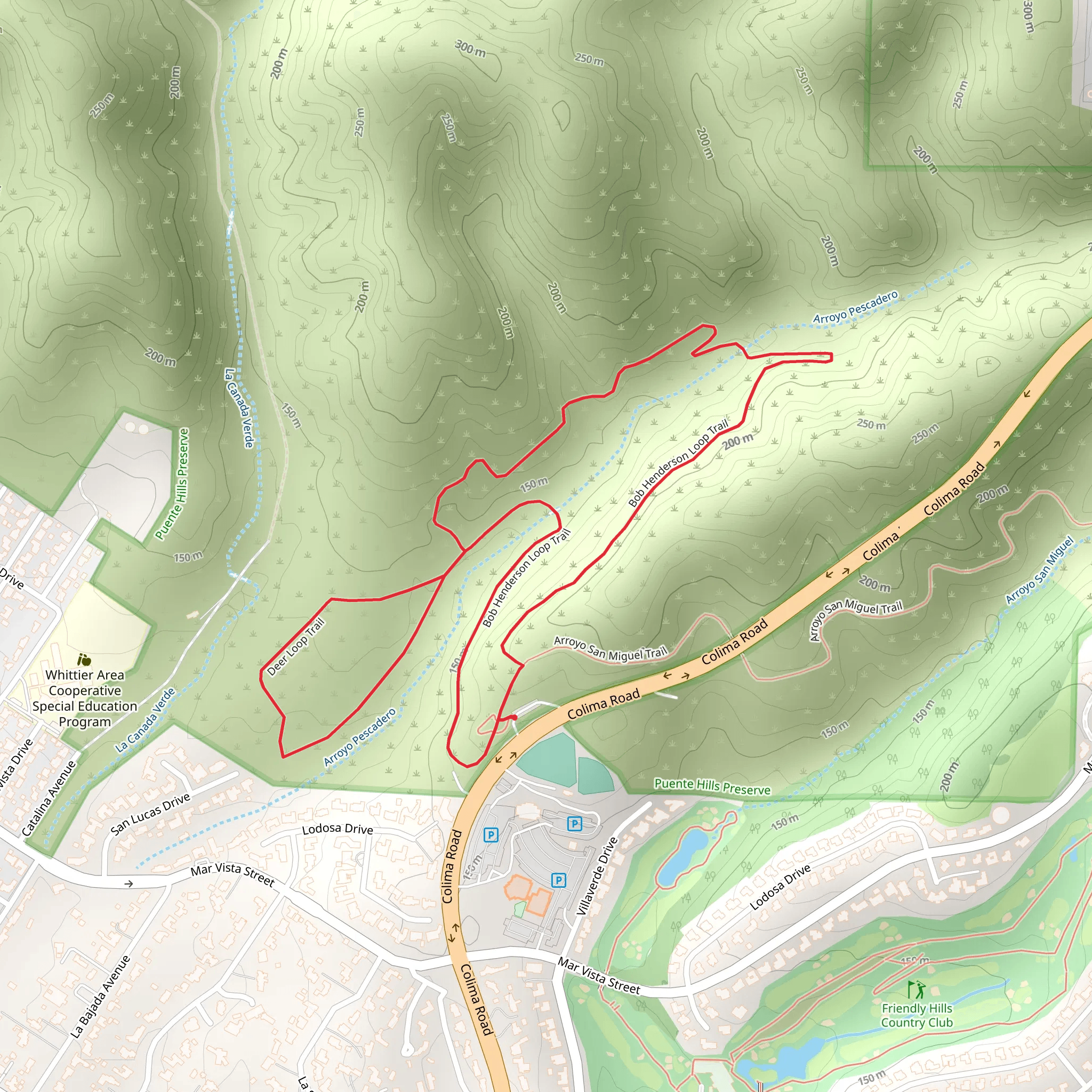 Arroyo Pescadero Loop Trail mobile static map