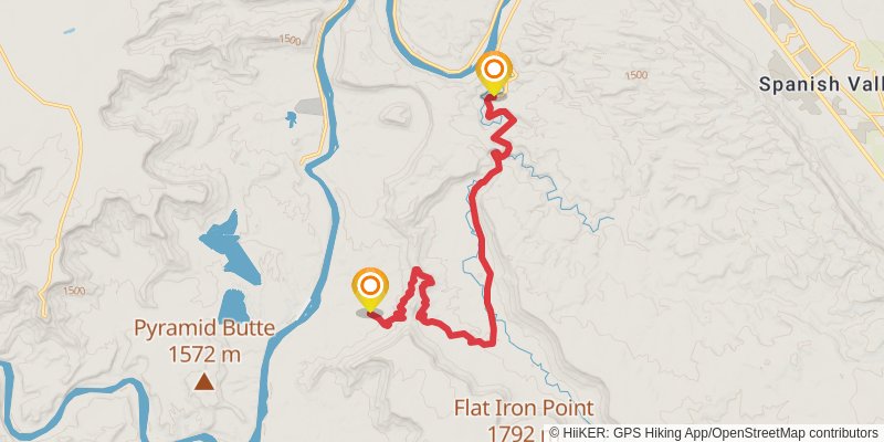 American Discovery Trail - Utah stage 11 Map