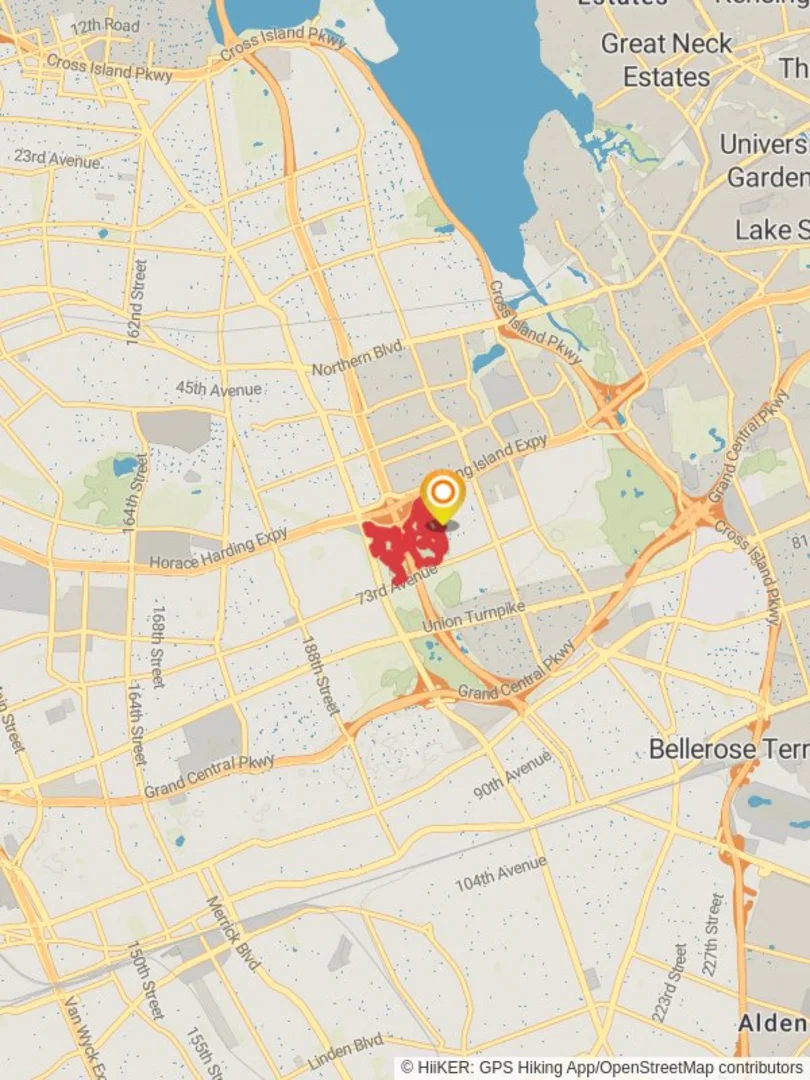 An image depicting the trail Cunningham Park Loop and its surrounding area.