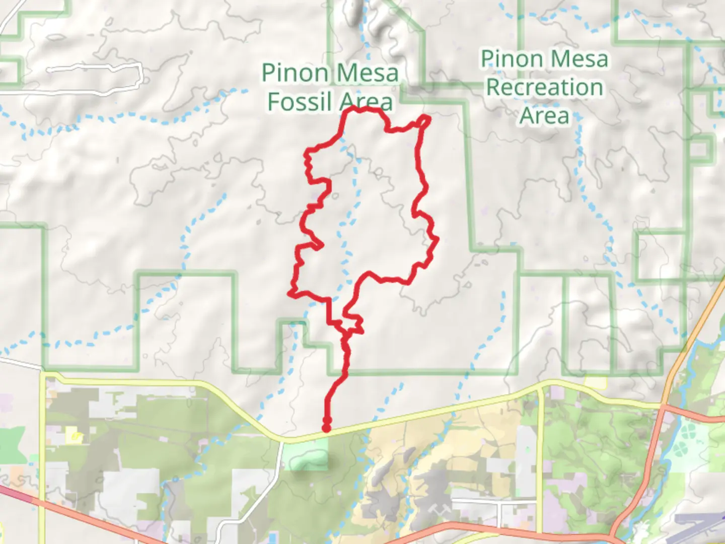 An image depicting the trail Coolidge Arroyo Loop and its surrounding area.