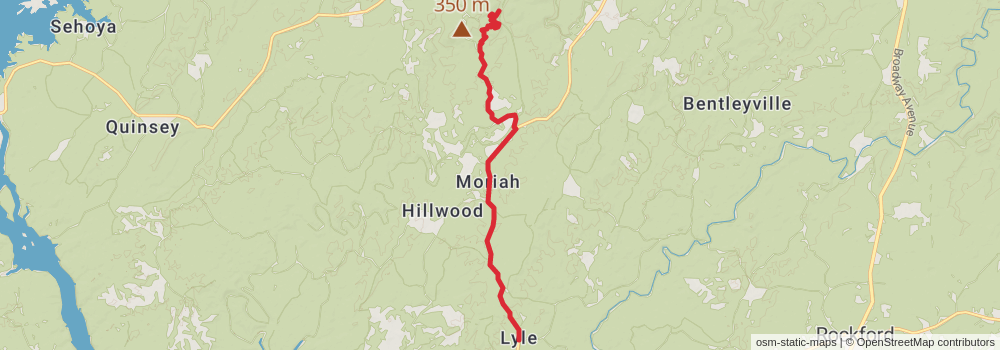American Perimeter Trail - The South Primary stage 67 Map