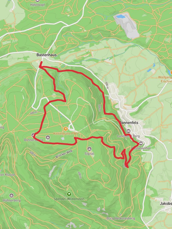 Donnersberg, Ludwigsturm, Hirtenfels and Adlerbogen Loop via Keltenwanderweg