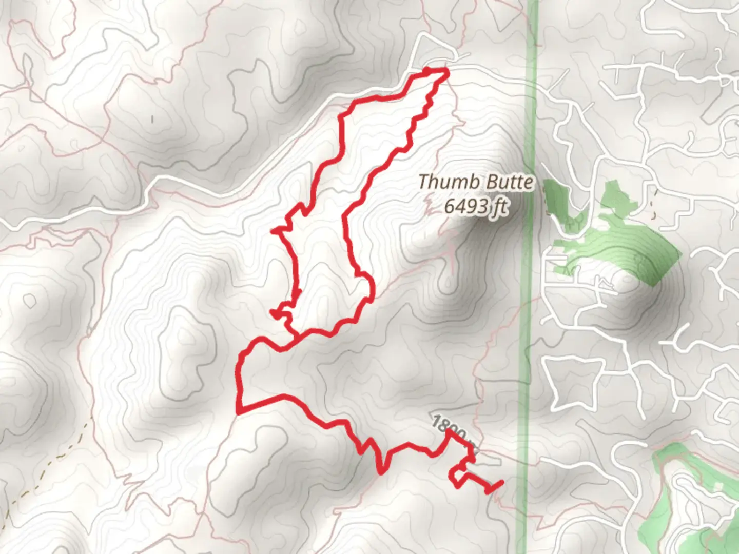 An image depicting the trail Miller Creek Loop and its surrounding area.