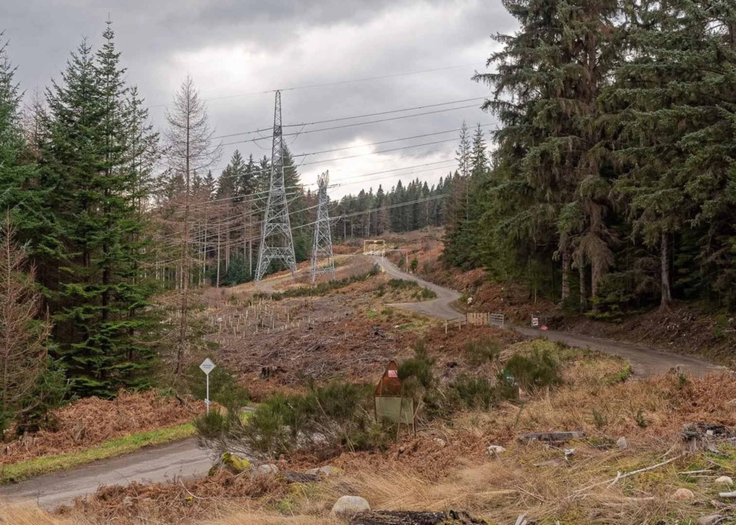 An image depicting the trail Torr Dhuin Loop - Auchterawe and its surrounding area.