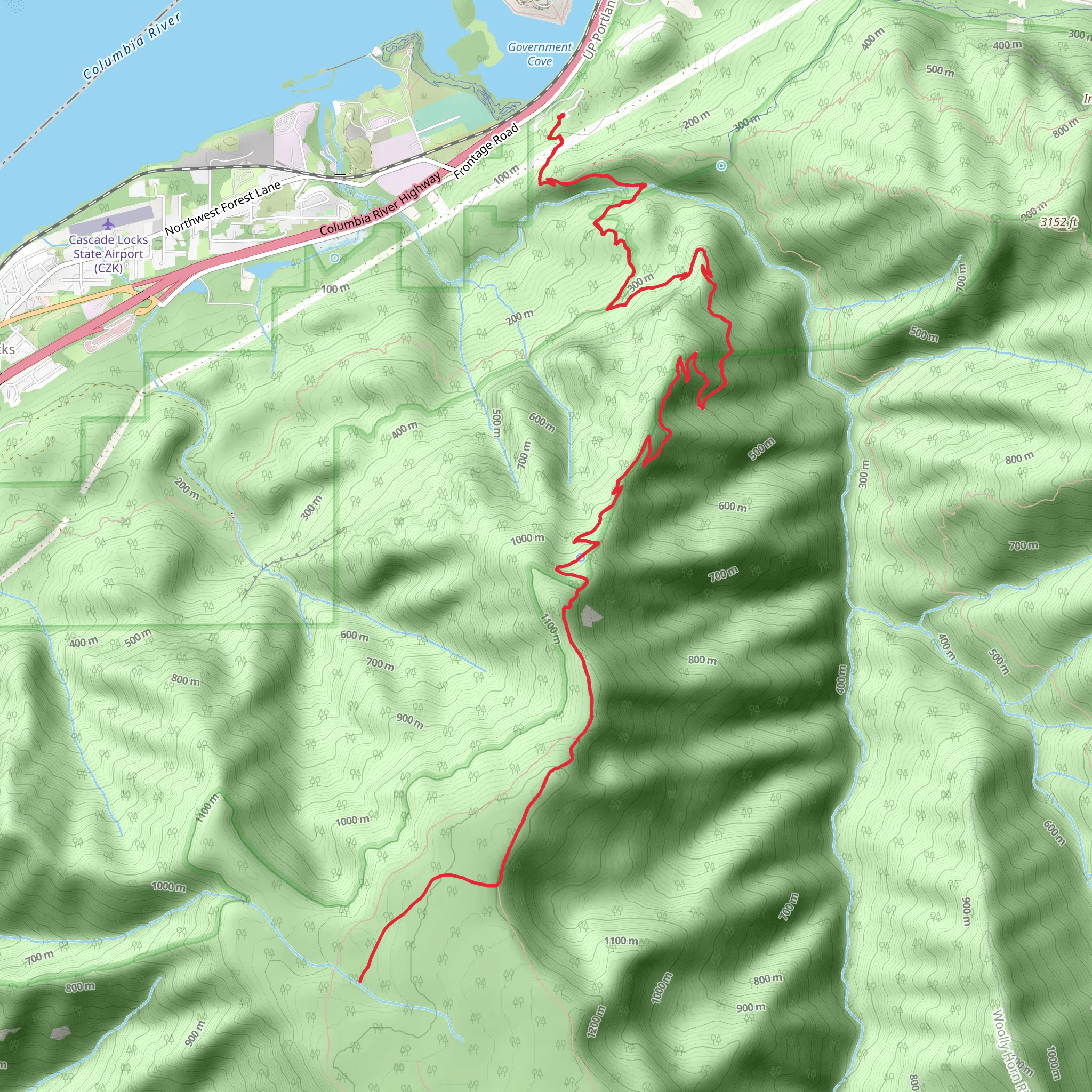 Benson Ruckle Trail mobile static map