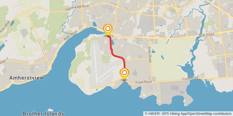 Waterfront Trail alt 2 Map