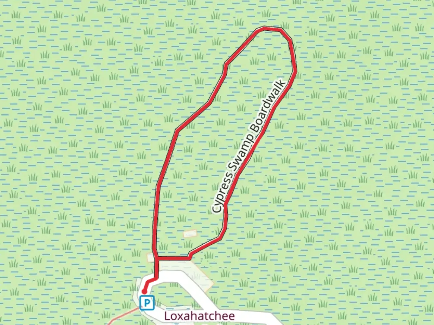 An image depicting the trail Cypress Loop Trail and its surrounding area.