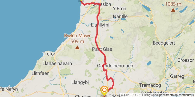 Castles in North Wales stage 19 Map