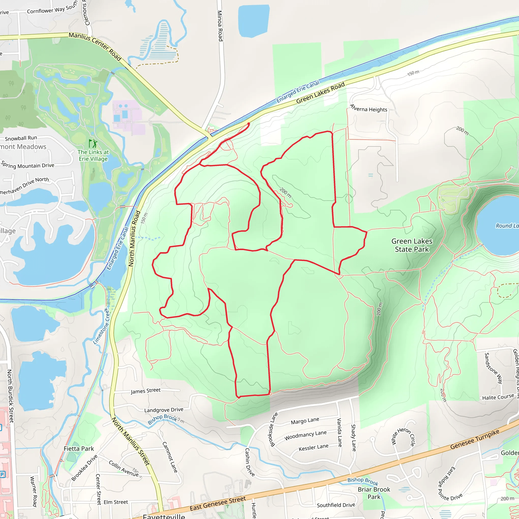 Deer Run Overlook ansd Vista Loop Trail mobile static map