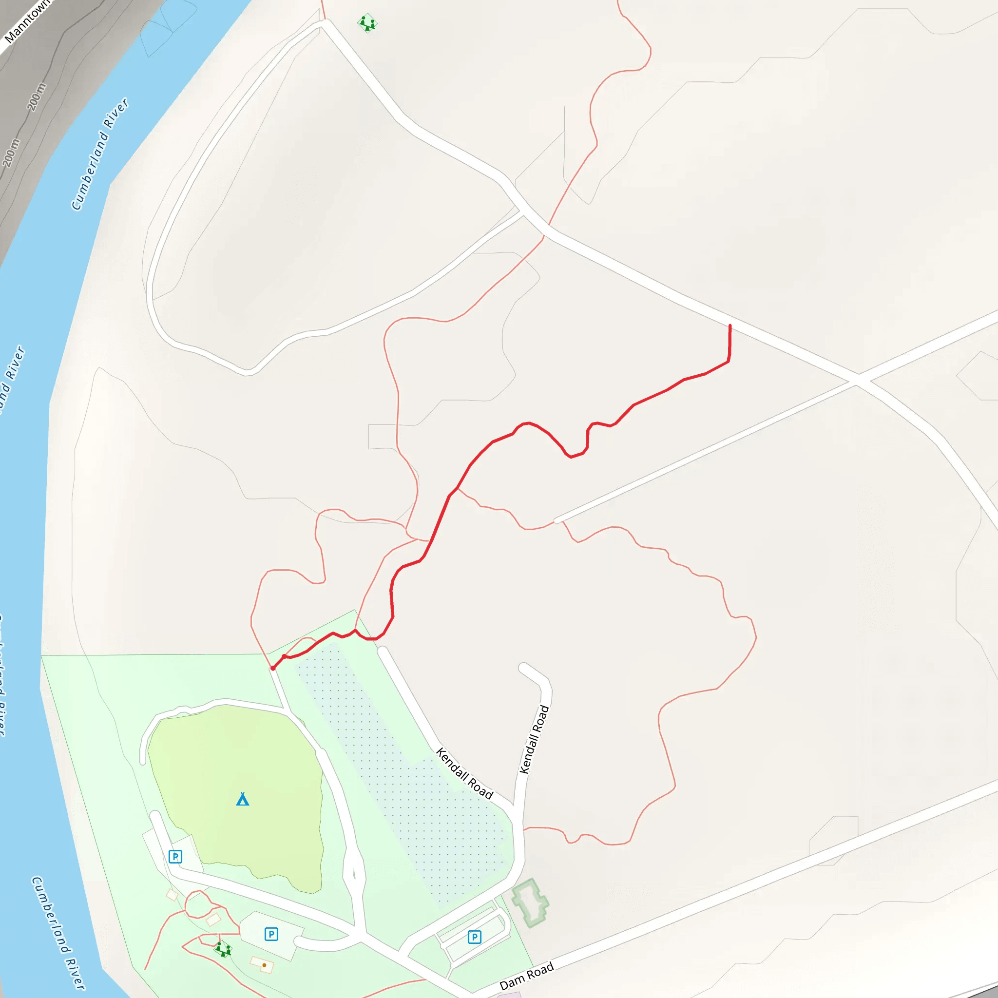 Dam Road mobile static map