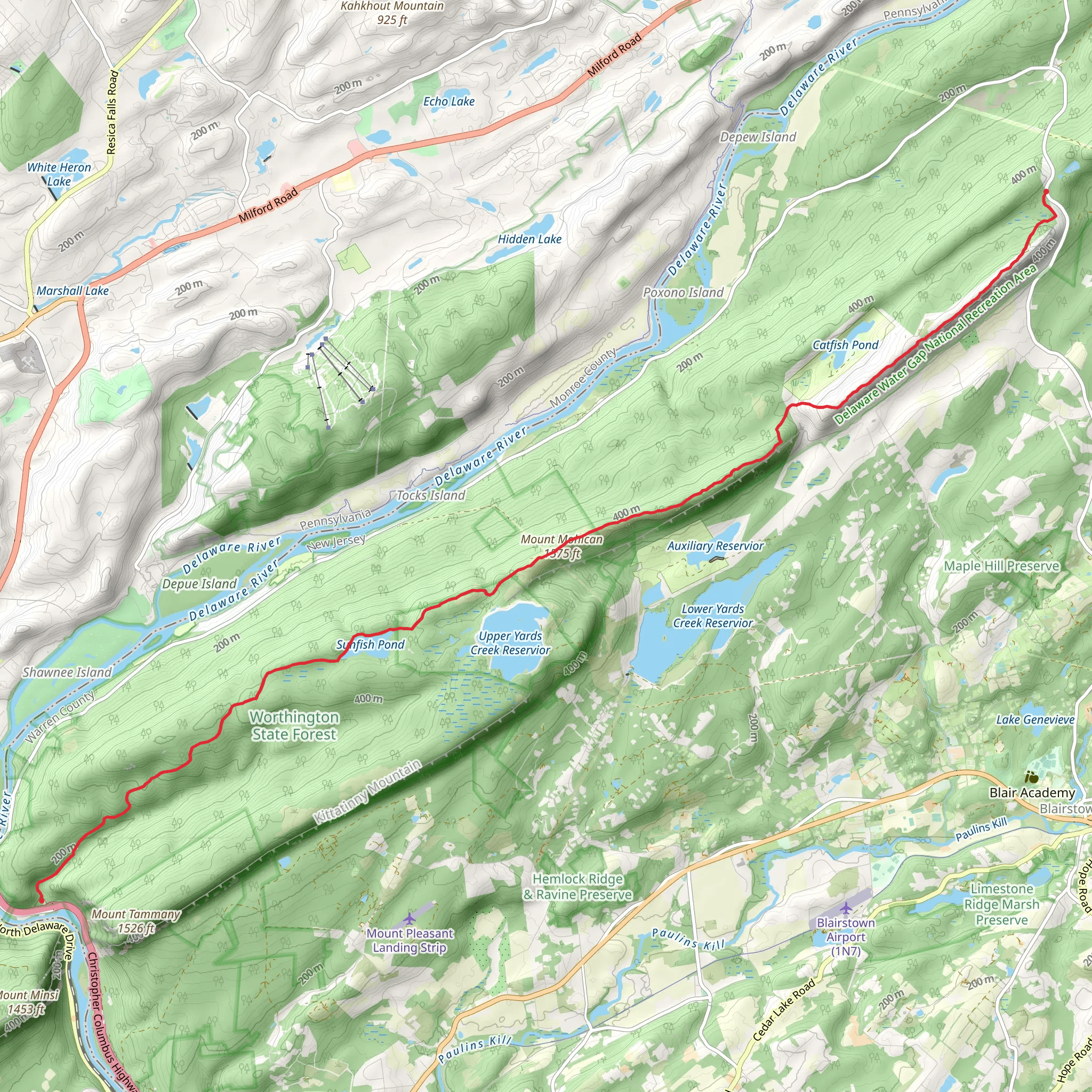 Appalachian Trail - Beaver Pond mobile static map