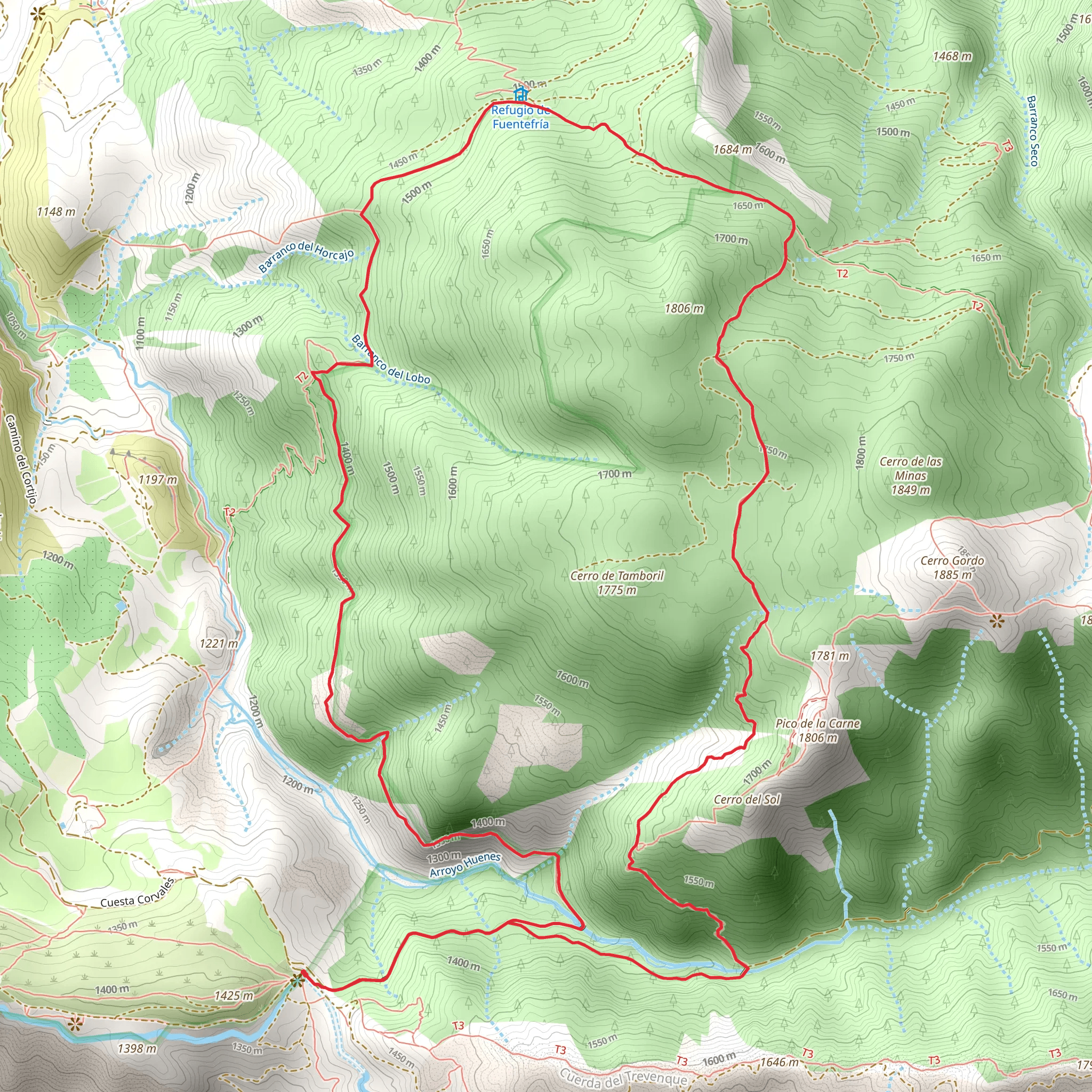 PR A 20 Cerro Huenes mobile static map