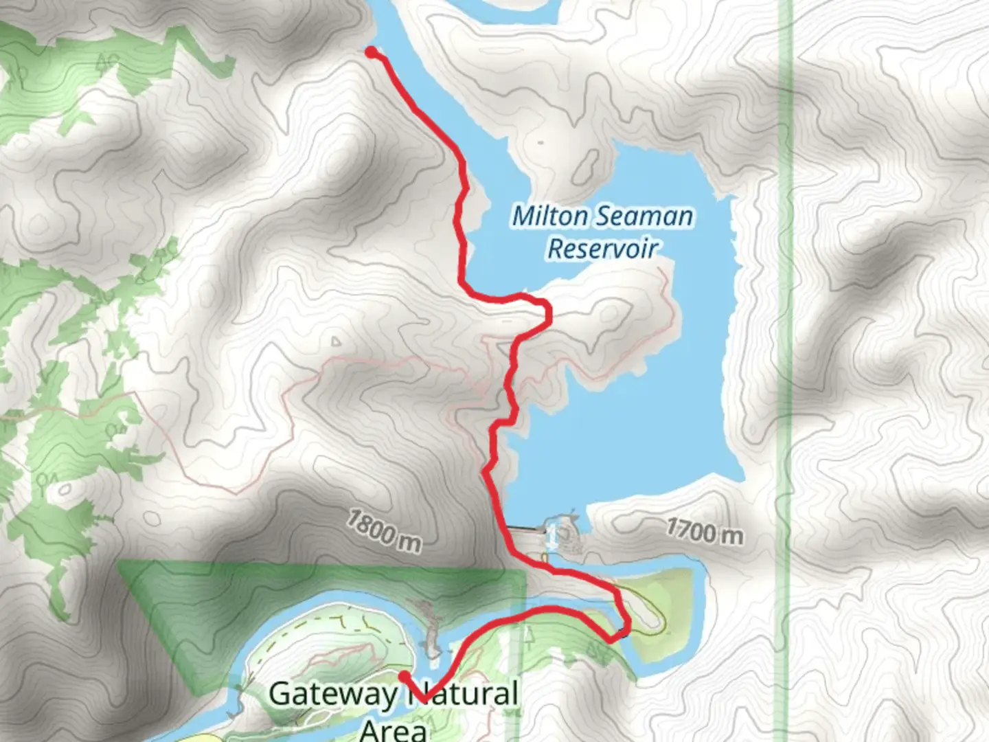 An image depicting the trail Wintersteen and Seaman Trail and its surrounding area.