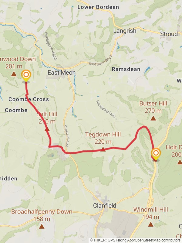 Queen Elizabeth Country Park to East Meon Hampshire England