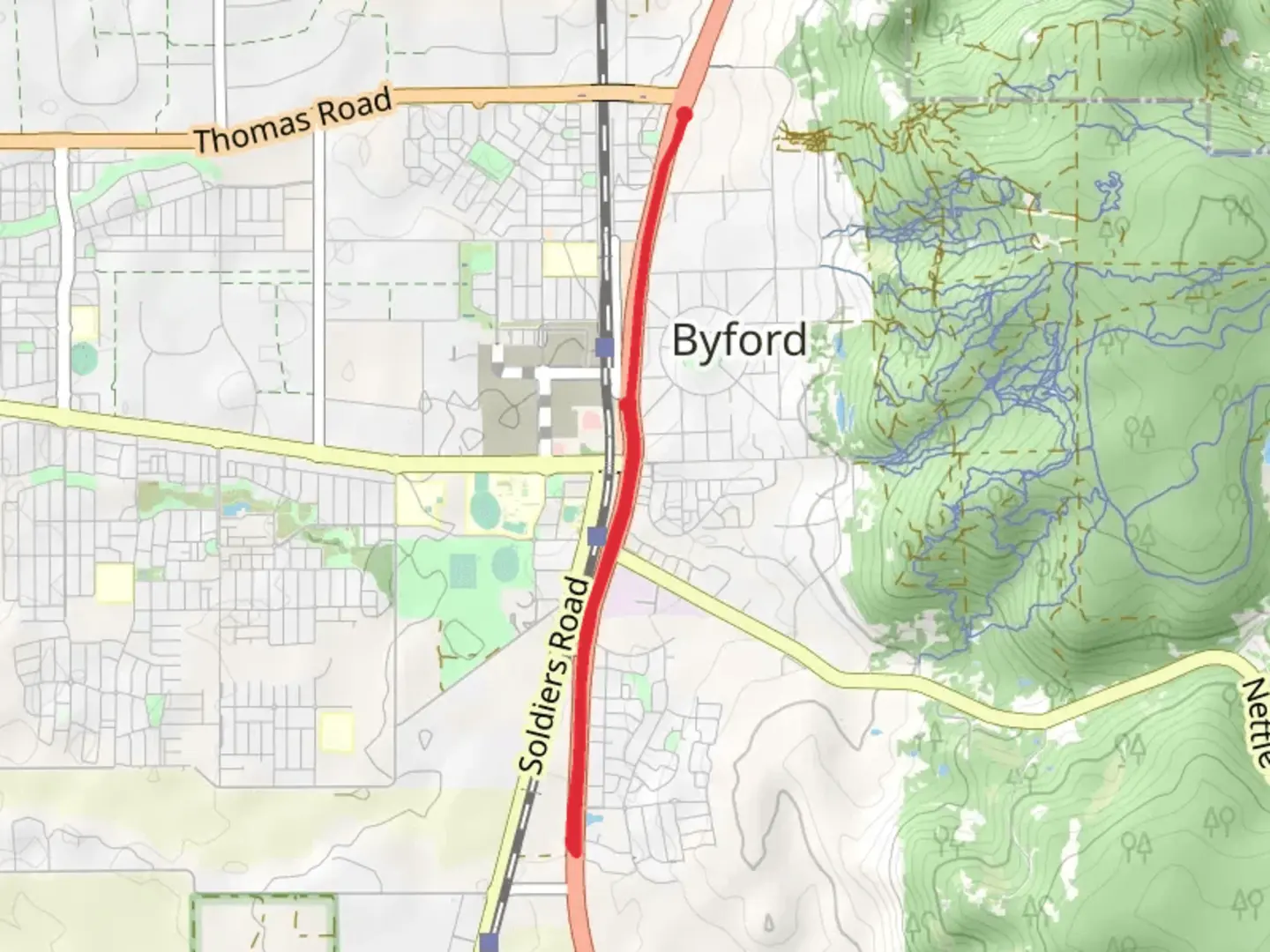 An image depicting the trail Byford Sculpture Trail and its surrounding area.
