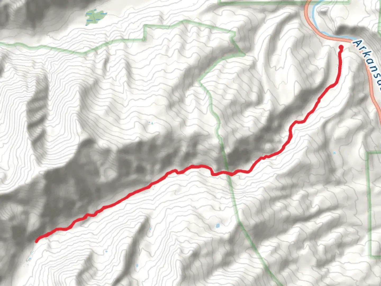 An image depicting the trail Pine Creek Trail and its surrounding area.