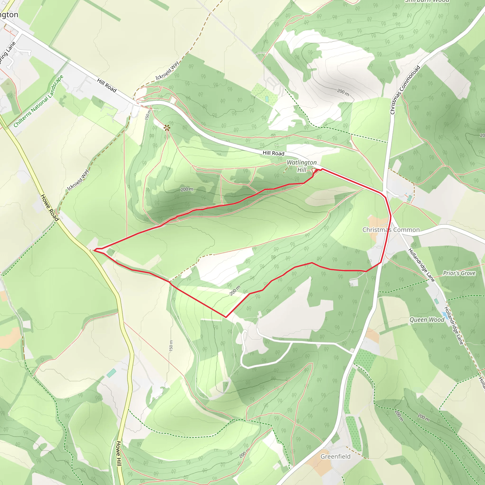 Christmas Common Walk mobile static map