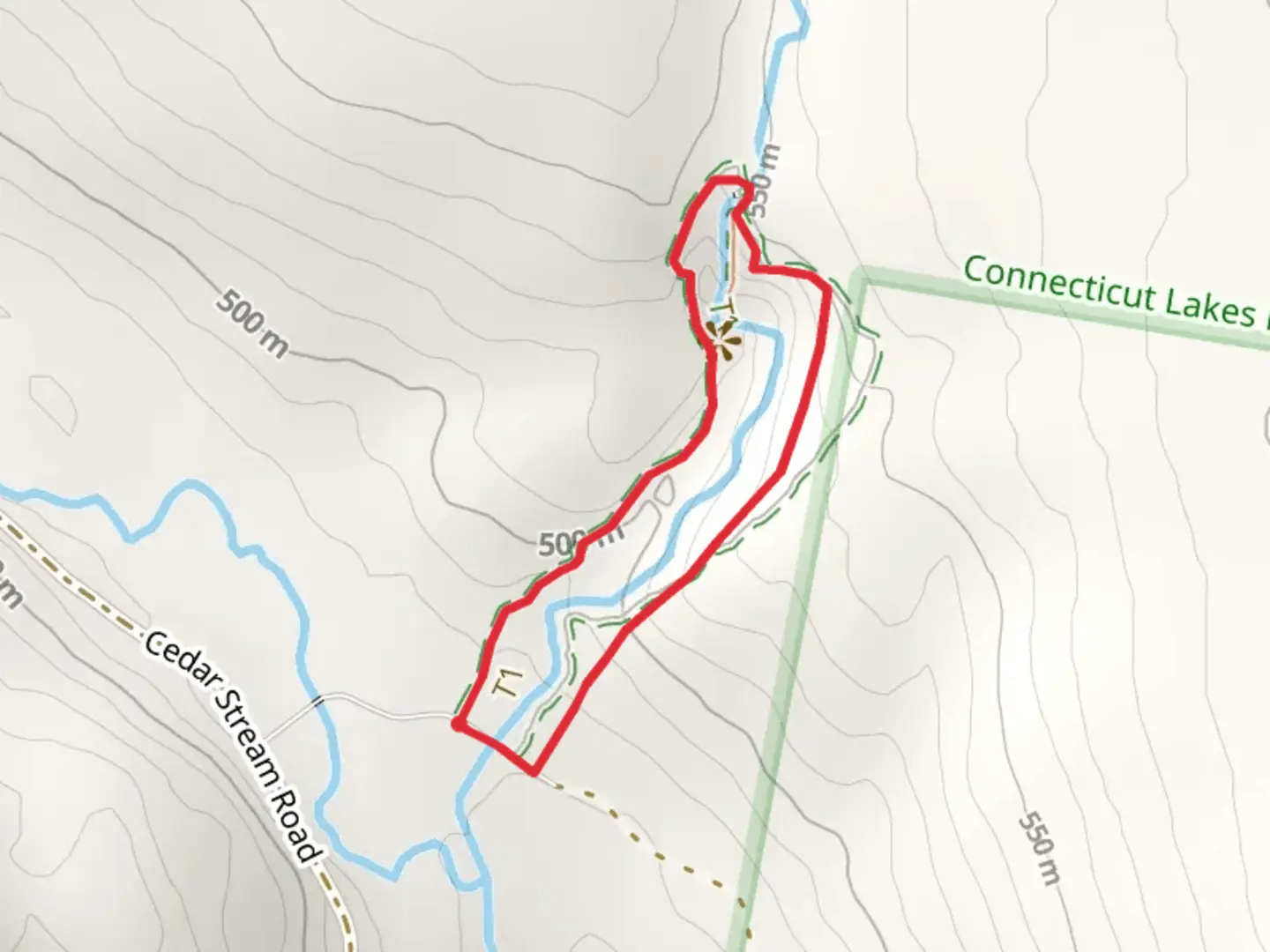 An image depicting the trail Little Hellgate Loop Trail and its surrounding area.