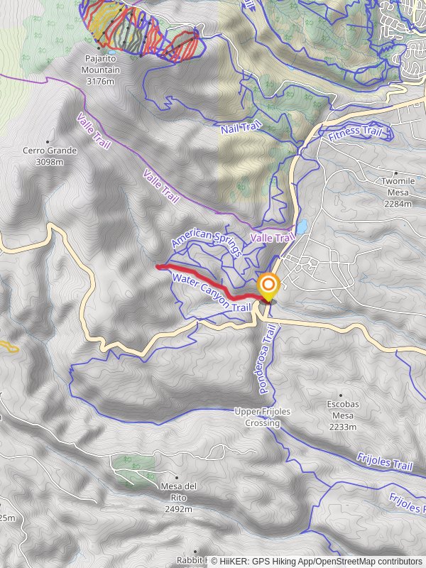 Water Canyon Trail mobile static map