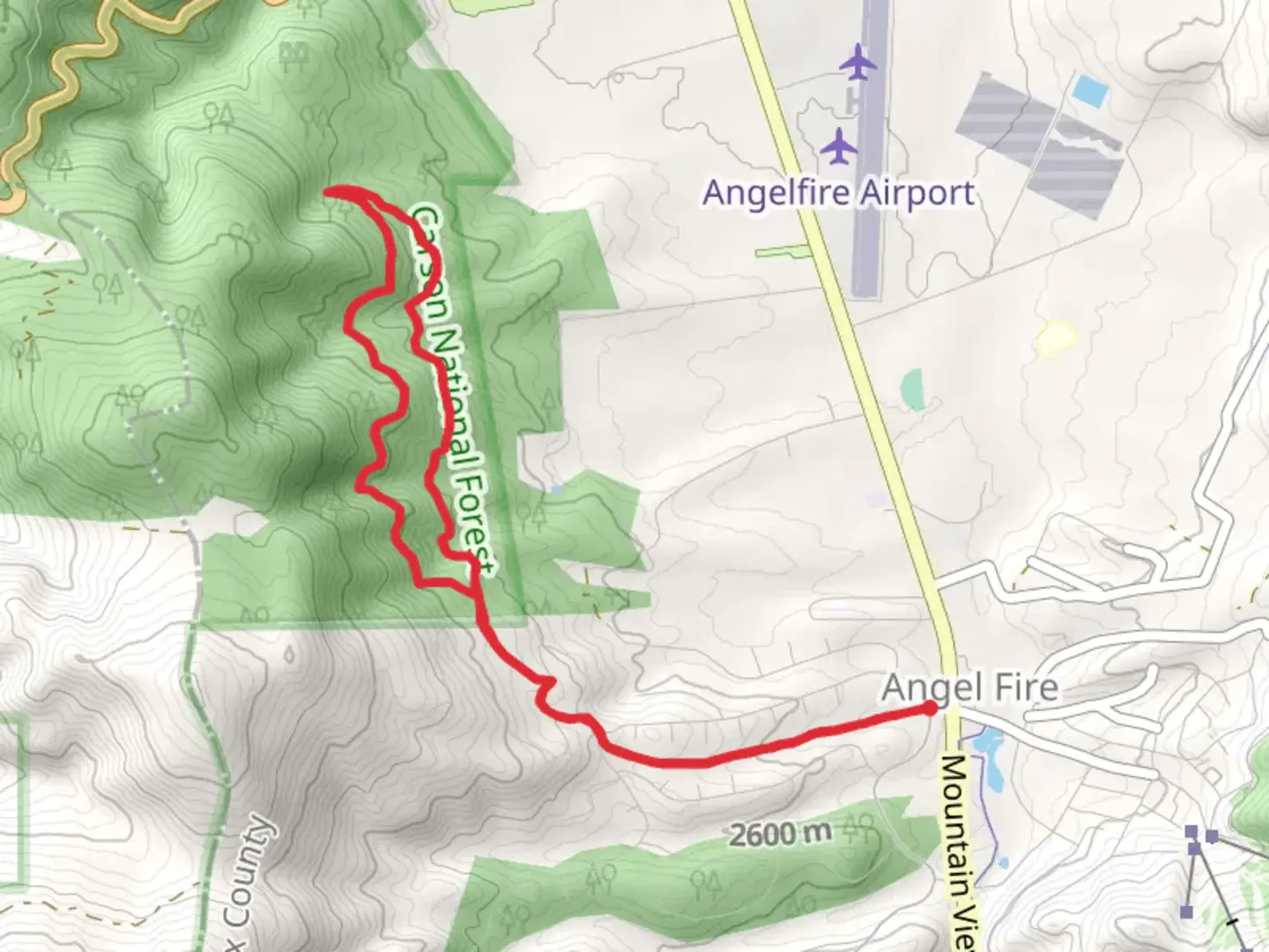 An image depicting the trail Deer, Elliot Barker and Whoop De Do Loop and its surrounding area.