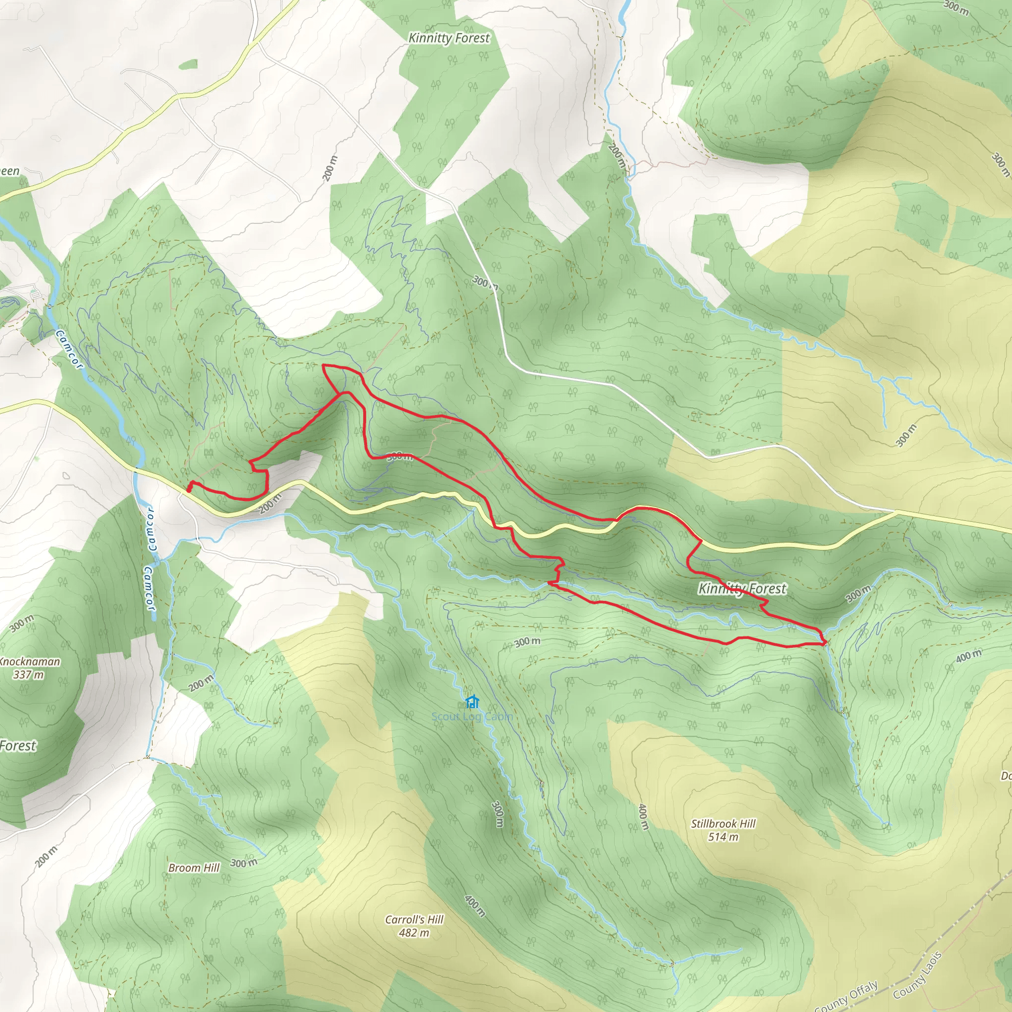 Glenregan Forest Recreation Area - Glenregan Loop mobile static map