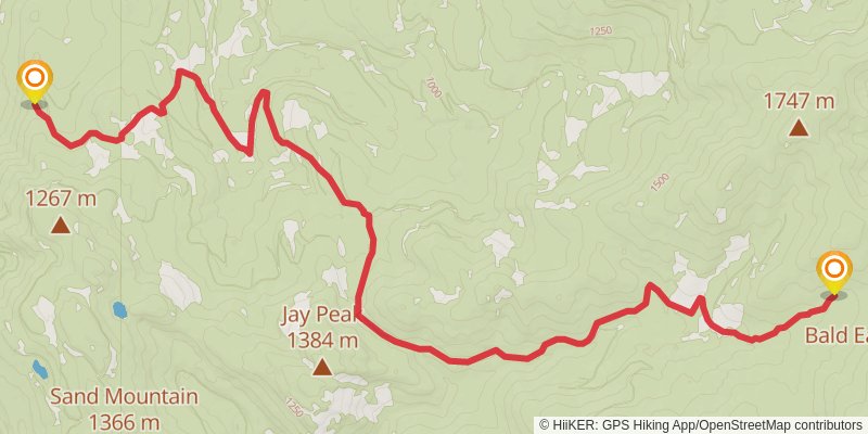Ultra Pedestrian North Loop stage 2 Map