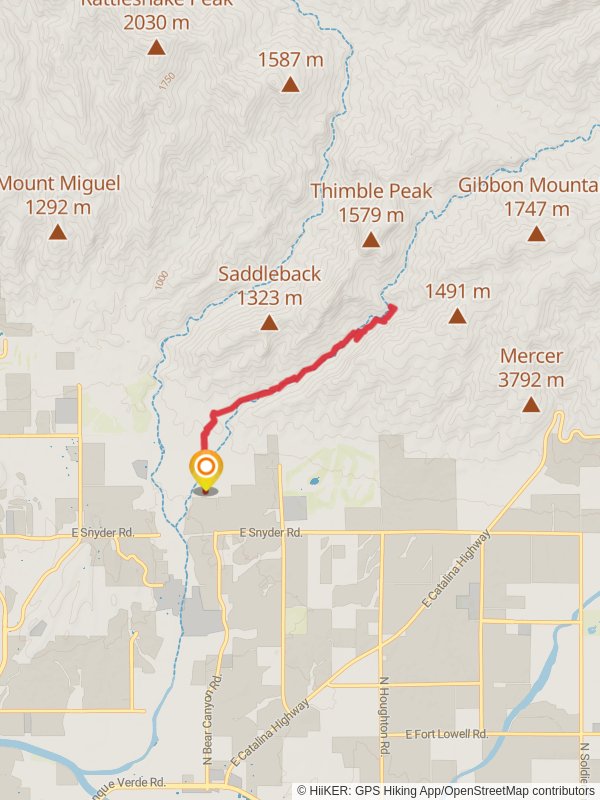 Bear Canyon Trail via North Bear Canyon Access