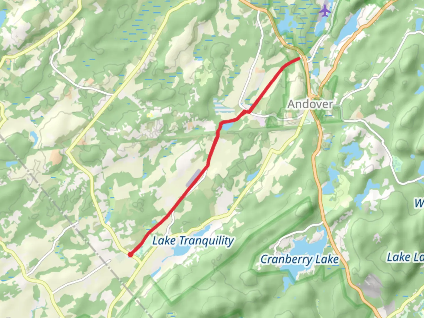 An image depicting the trail Lehigh and Hudson Rail Trail and its surrounding area.