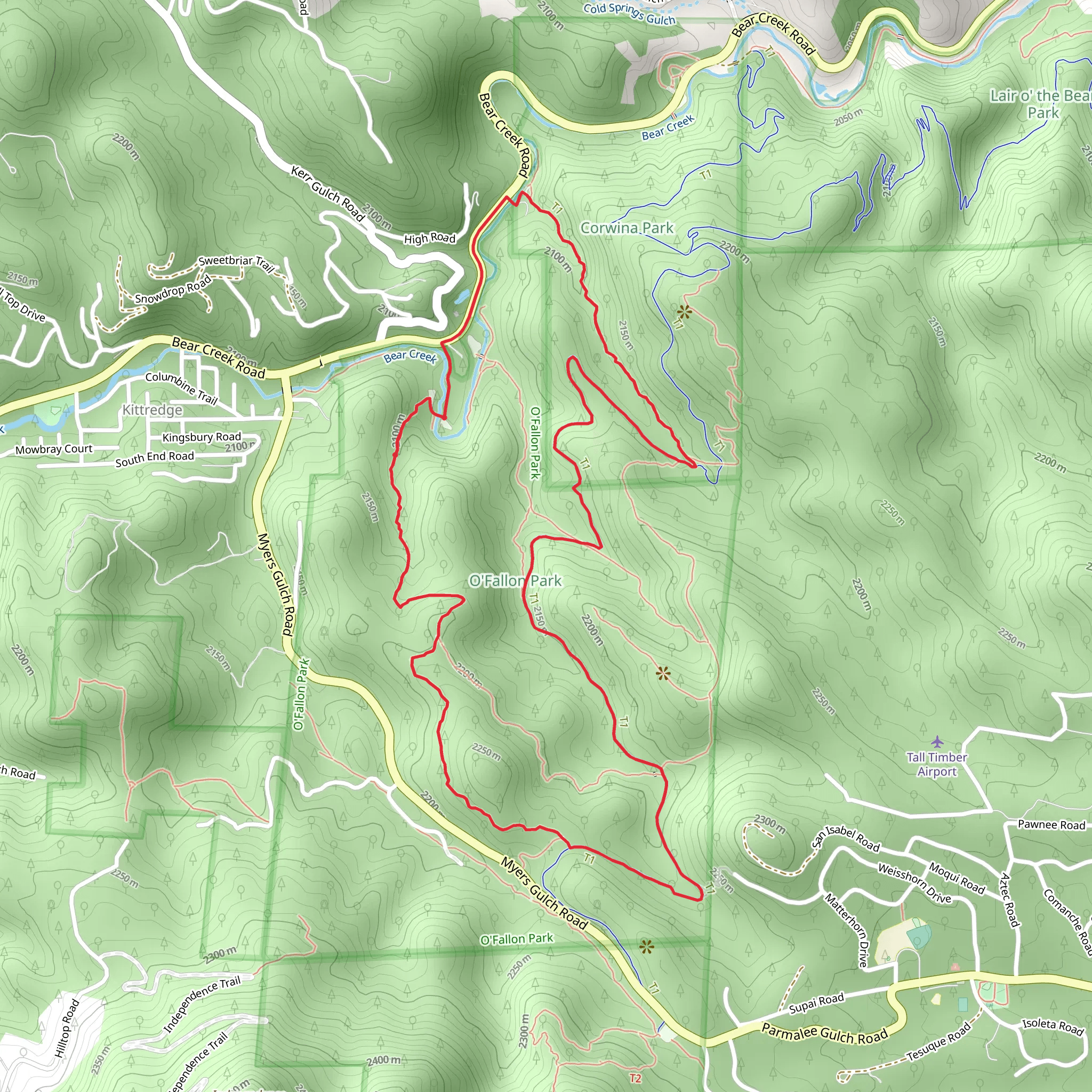 Picnic, Bear Creek and Panorama Point Loop Trail mobile static map