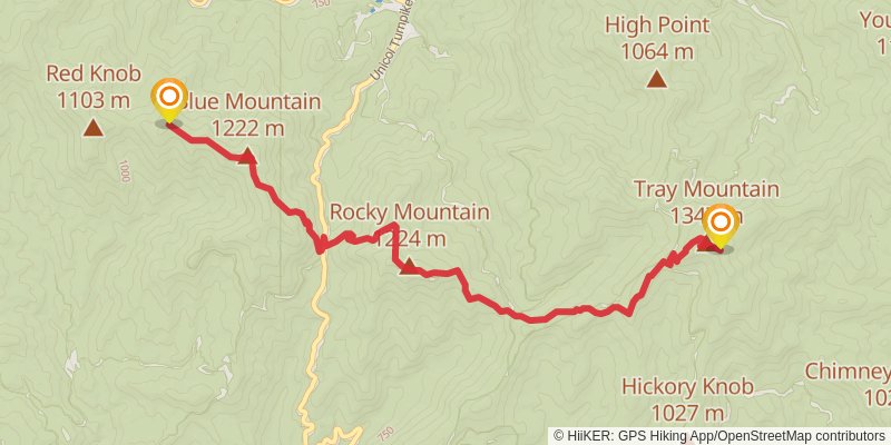 Appalachian Trail stage 7 Map