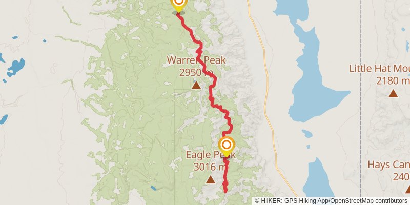 Owl Creek via Summit Trail stage 5 Map