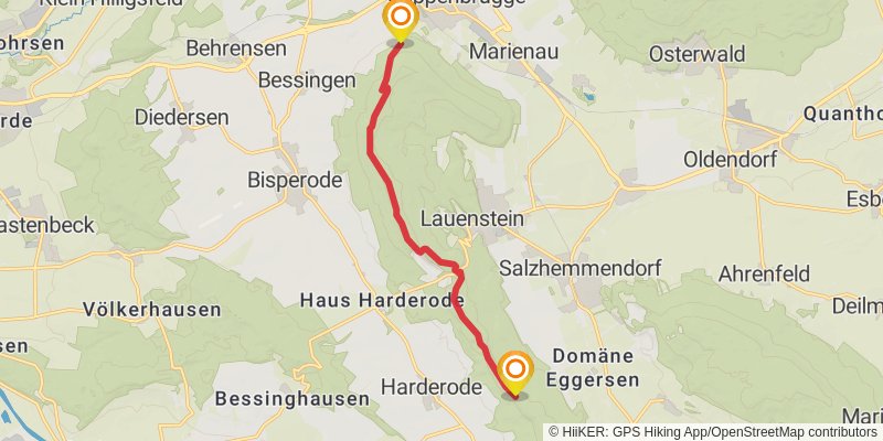 Ith-Hils-Weg stage 1 Map