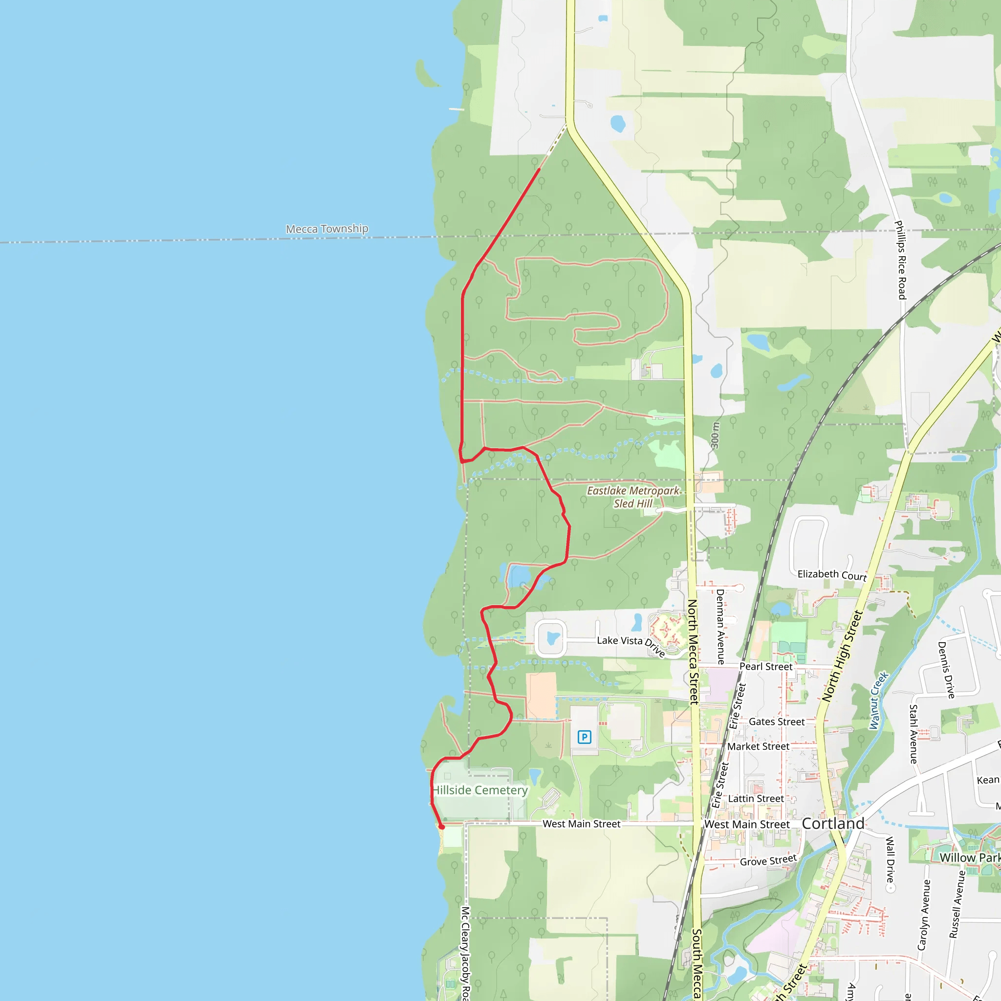 Turkey Run Trail mobile static map