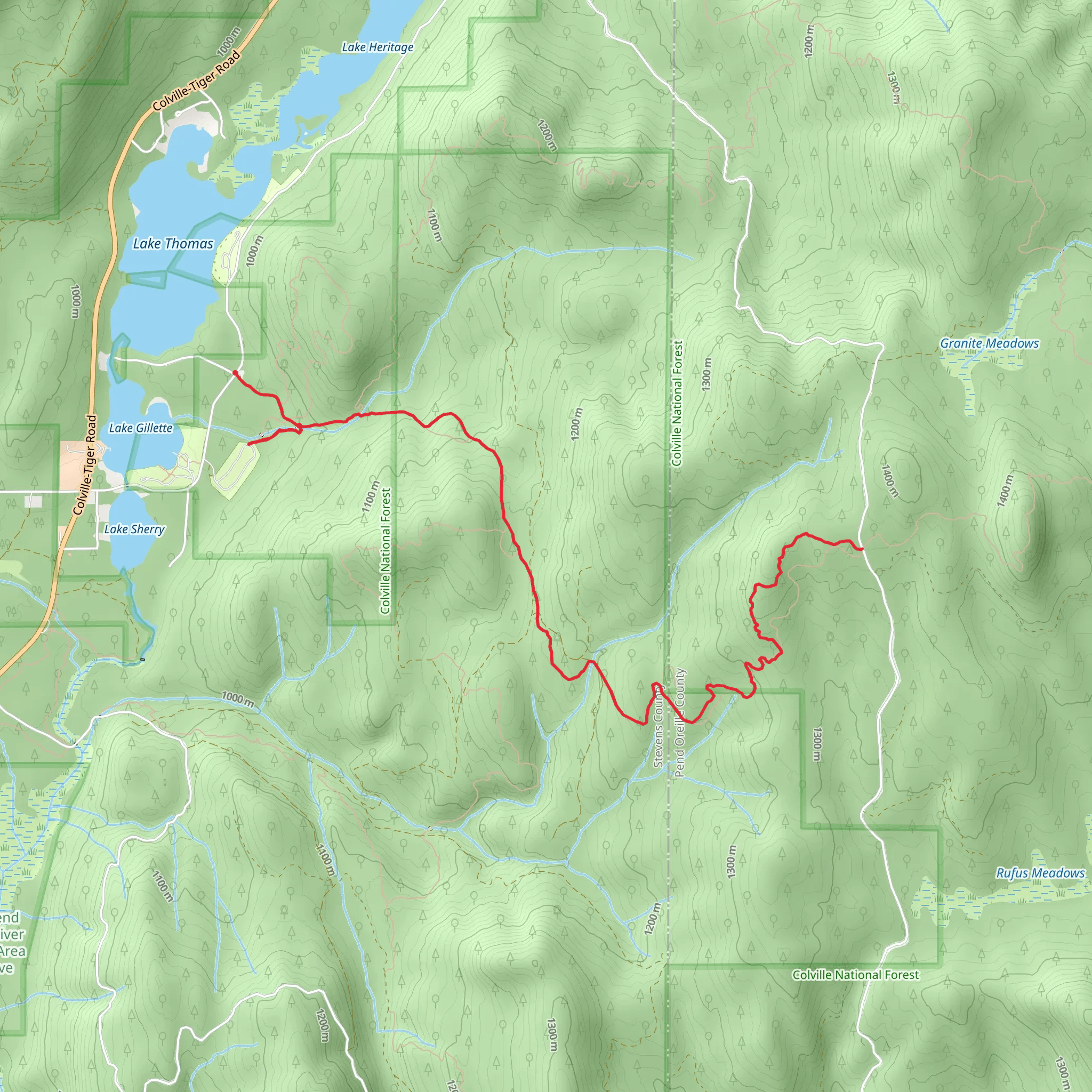 Rufus Trail mobile static map
