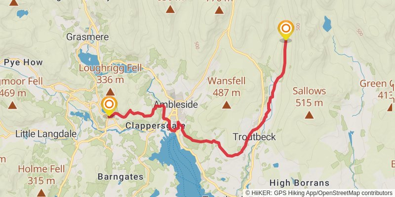 Hadrian's High Way stage 3 Map