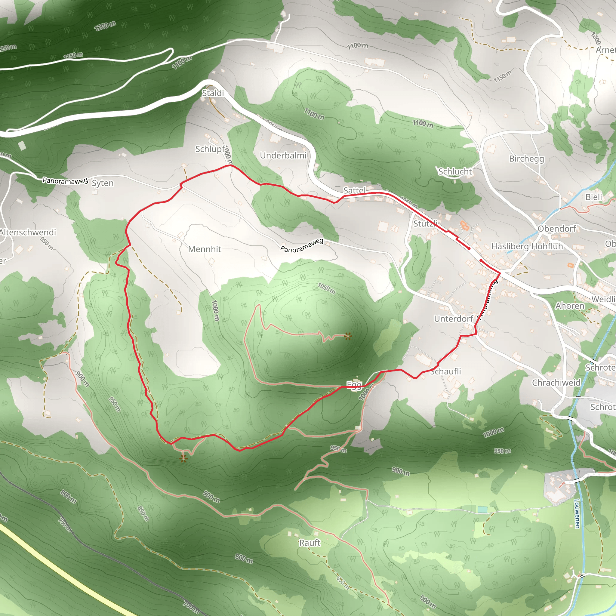 Bsangteflüo Circular Trail mobile static map
