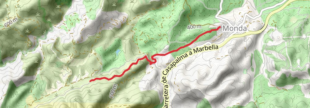 GR 243 Sendero Sierra de las Nieves stage 6 Map
