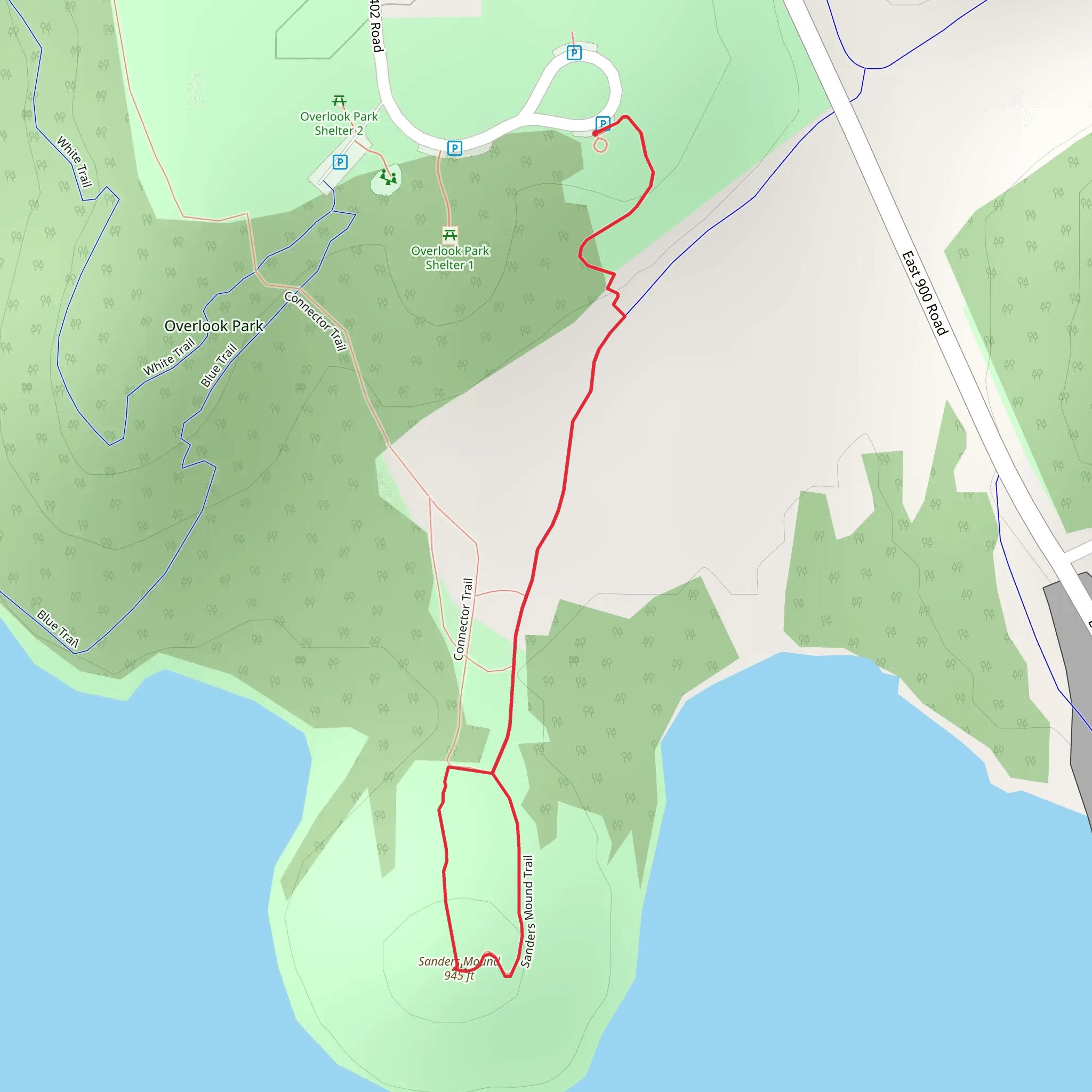 Sanders Mound mobile static map
